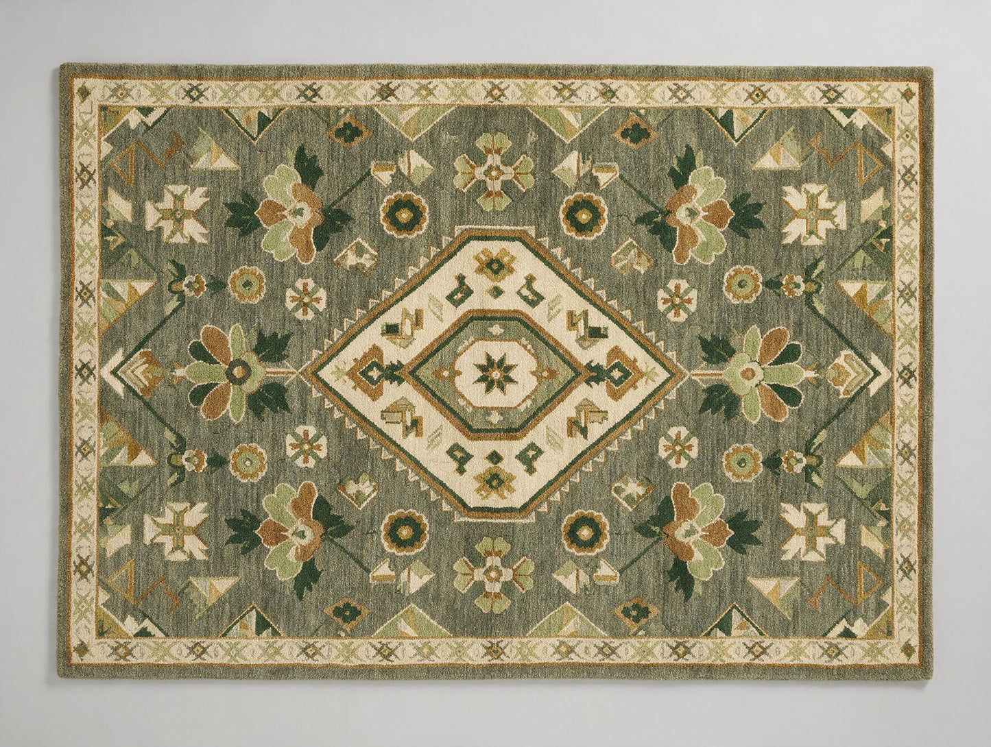 Sable Rug – Green & Multi