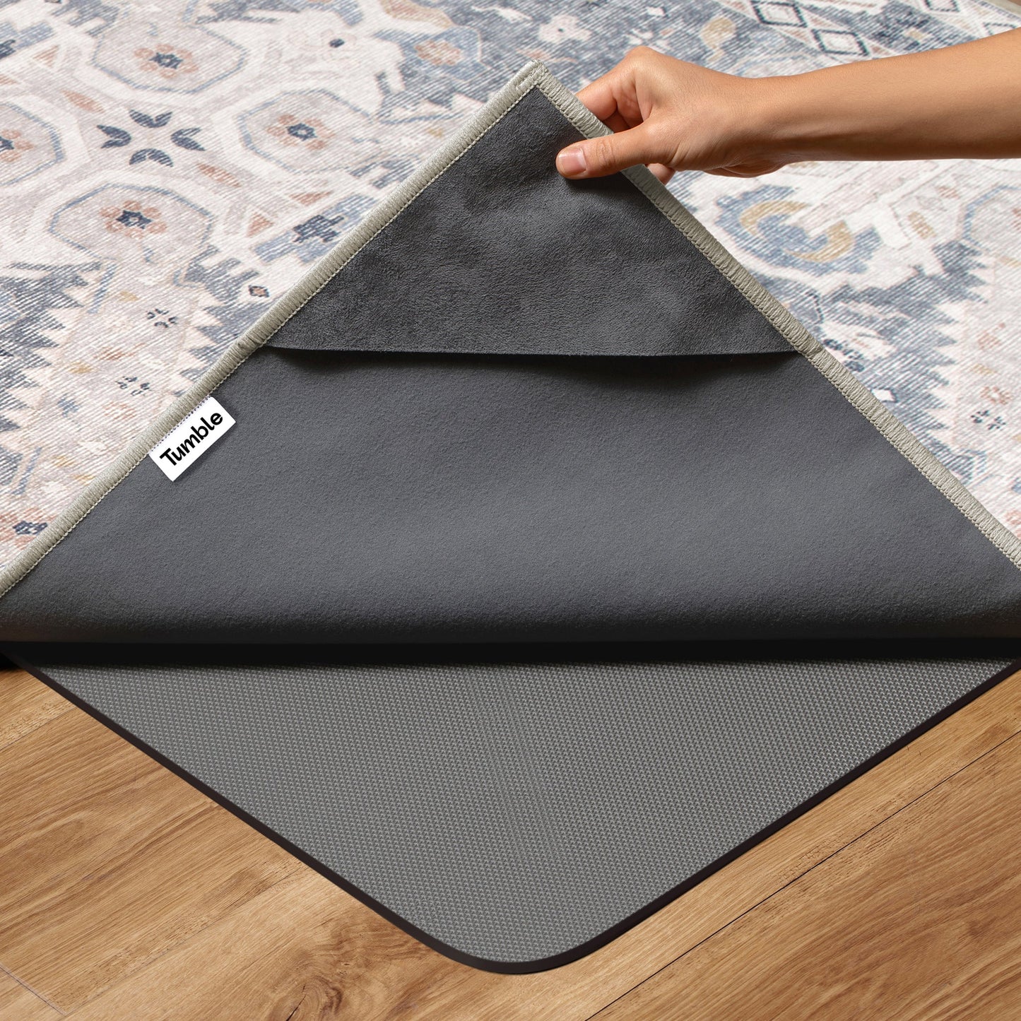 Sable Rug – Silver & Multi detail