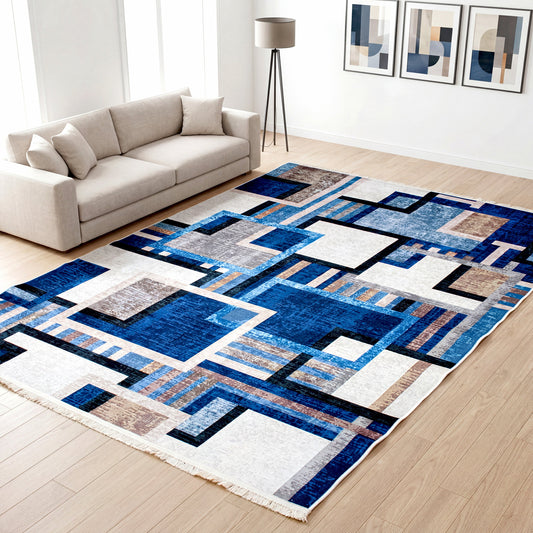 Blue Harmony Digital Carpet