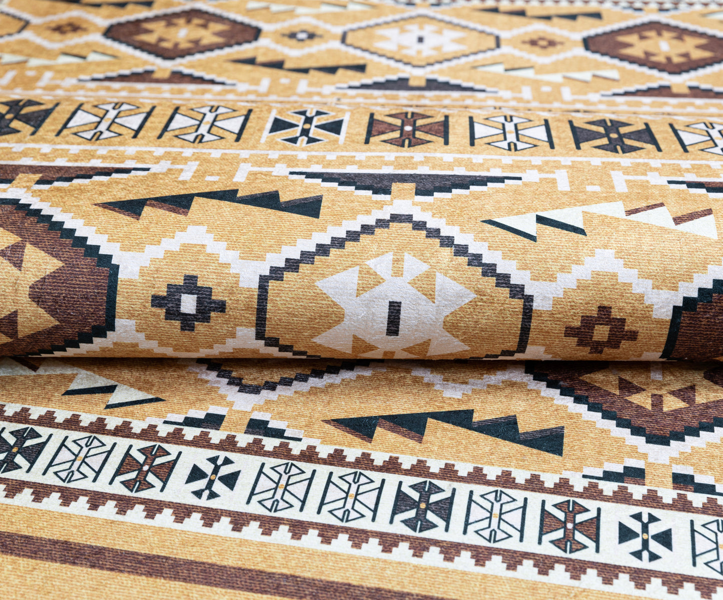 Classic Spirit Digital Carpet Yellow in room