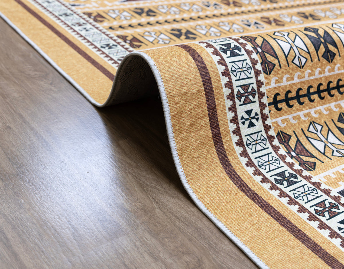 Classic Spirit Digital Carpet Yellow detail