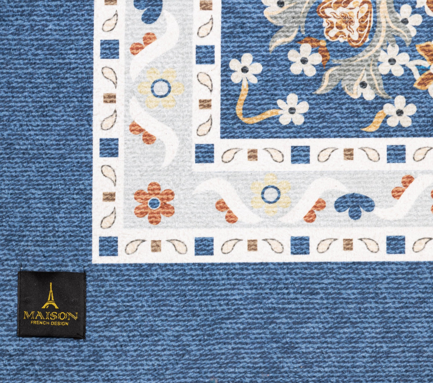 Victoria Blue Digital Carpet detail