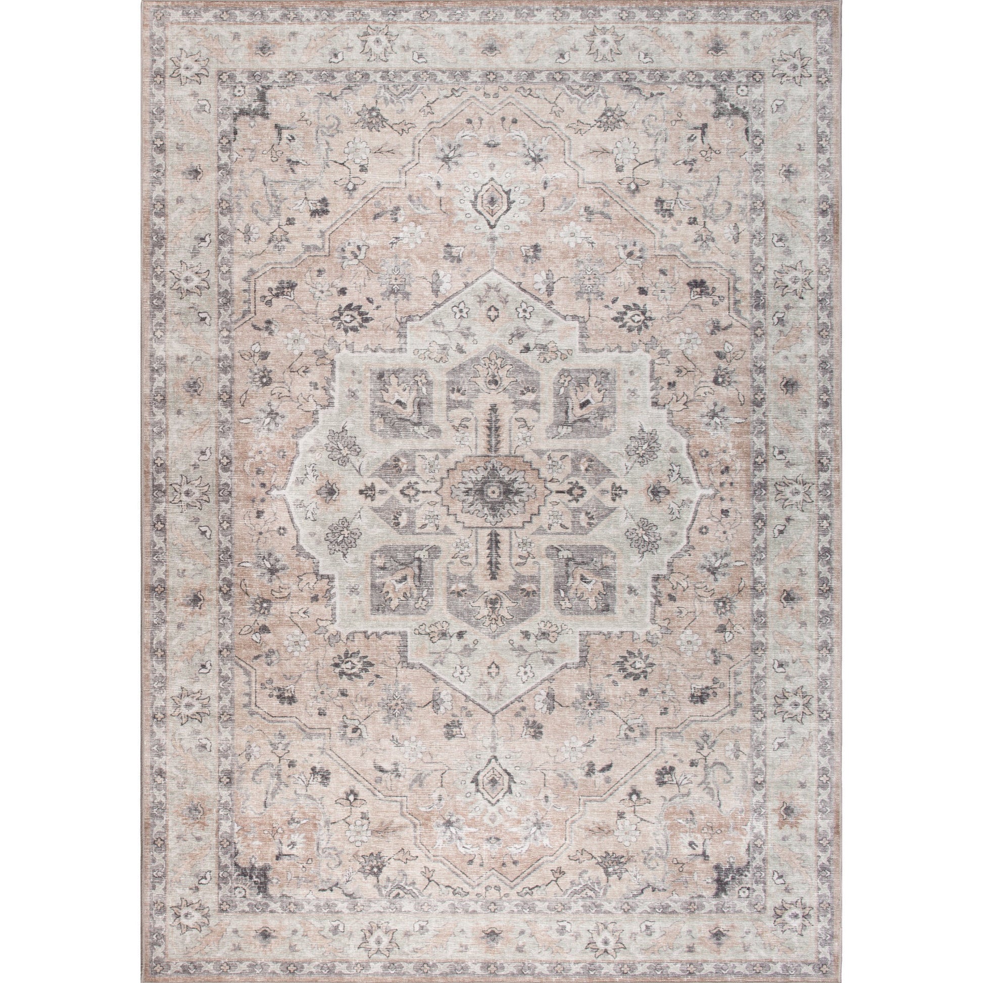 Amara Rug – Blush & Grey