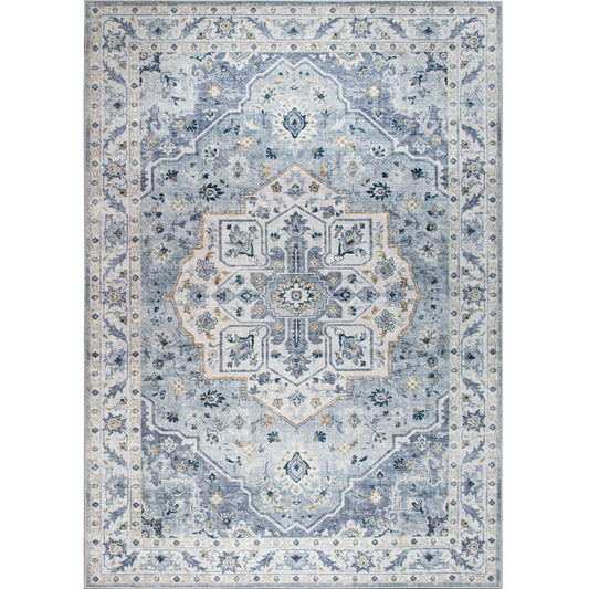 Amara Rug – Light Blue & Ivory