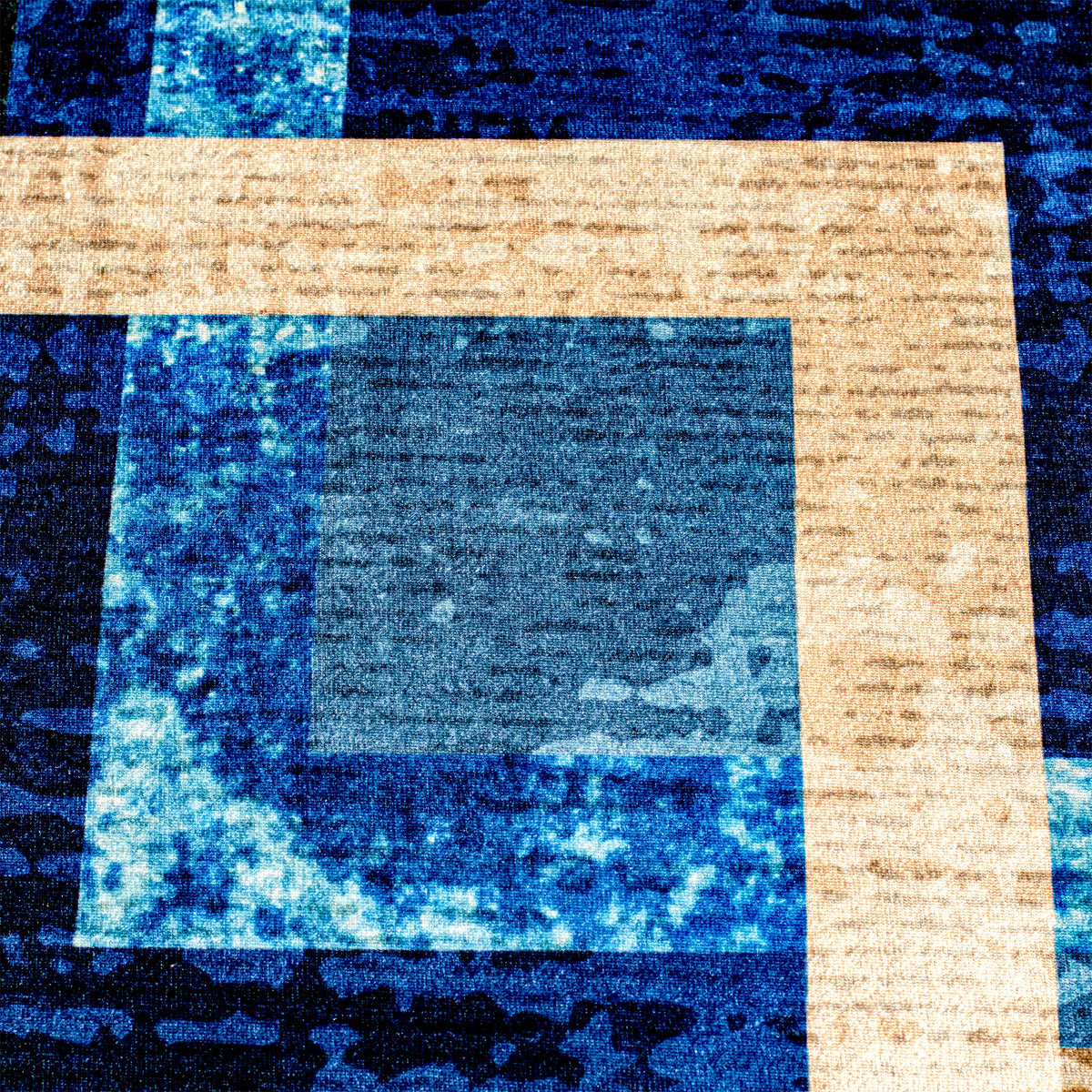 Blue Harmony Digital Carpet detail