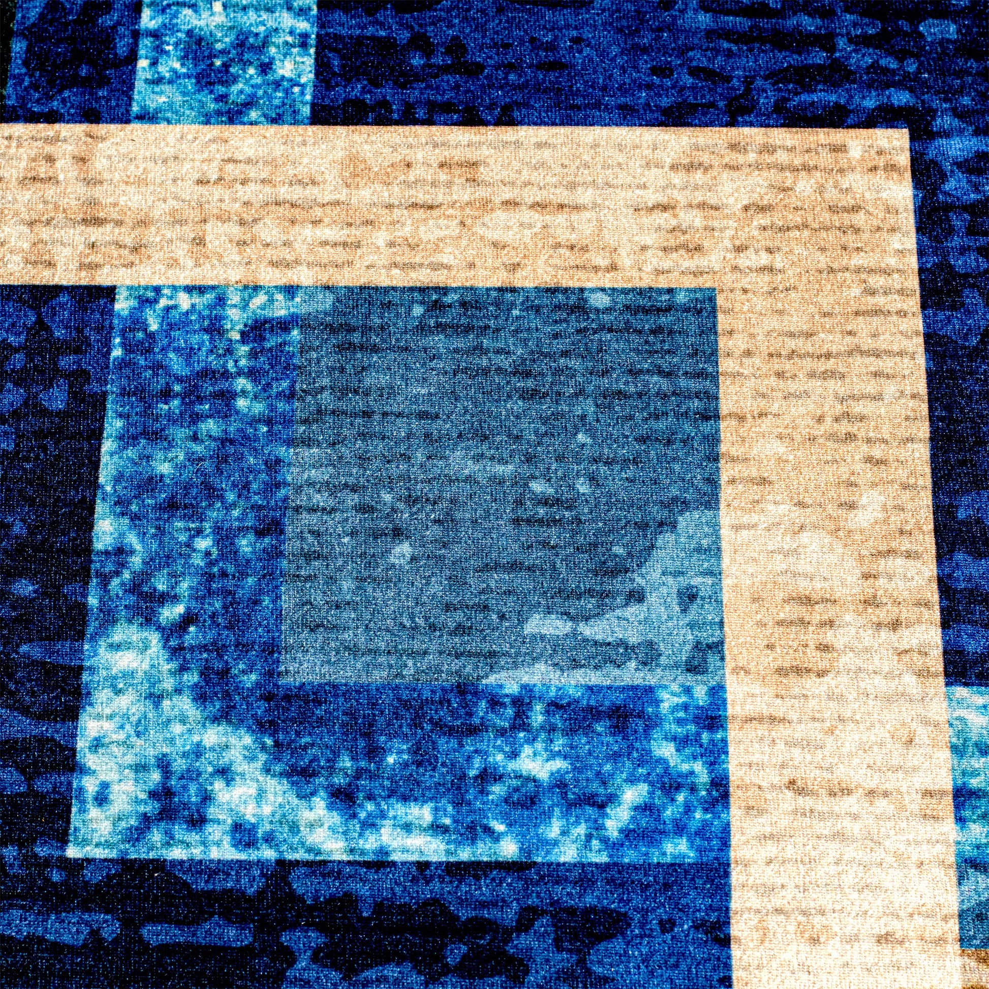 Blue Harmony Digital Carpet detail