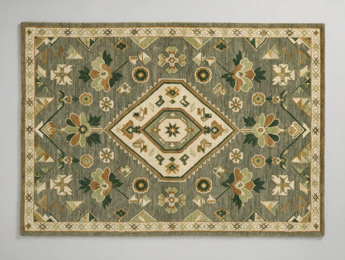 Sable Rug – Green & Multi