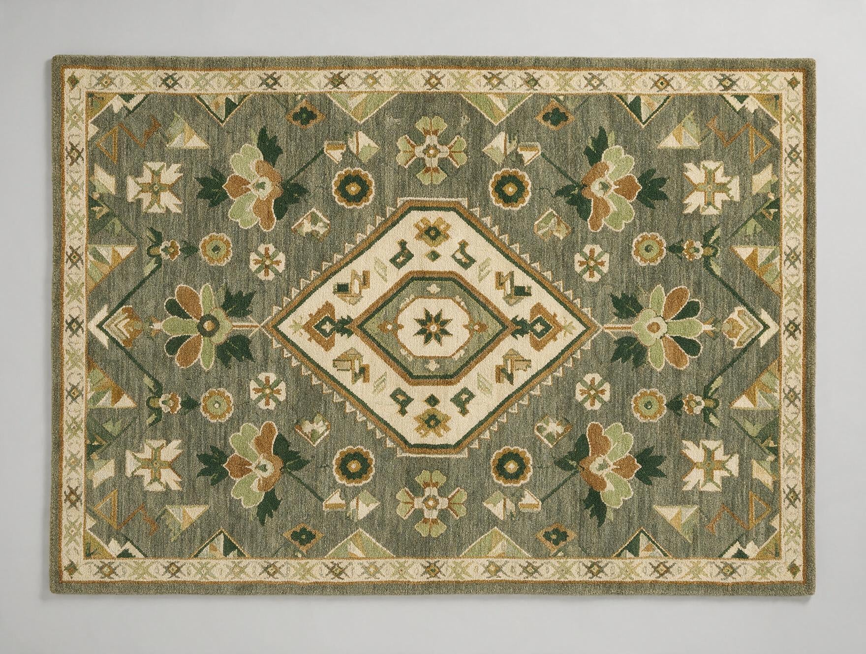 Sable Rug – Green & Multi