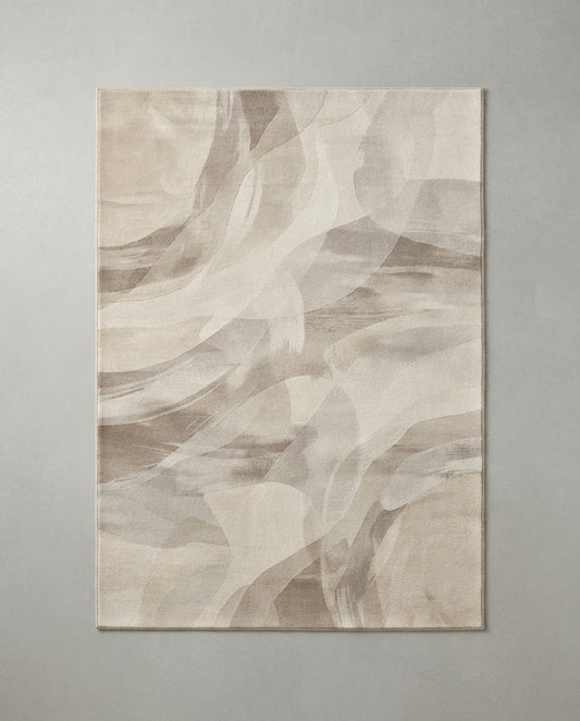 Leia Rug in Neutral, full view