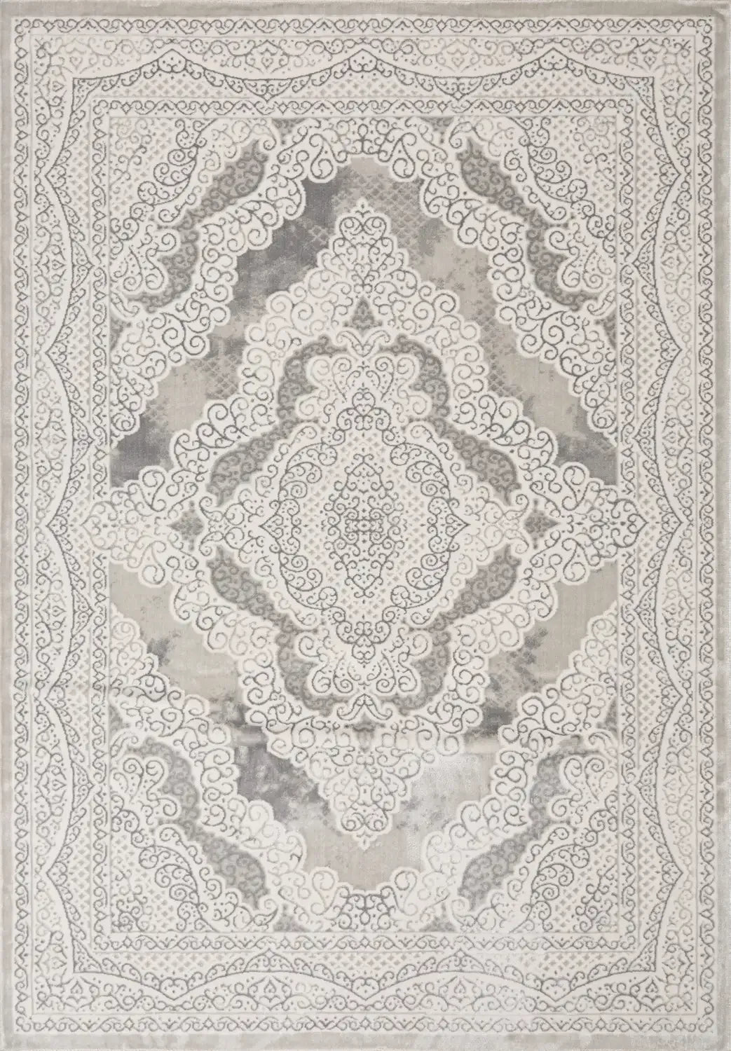 Tomasio Classic Rug Ivory and Grey